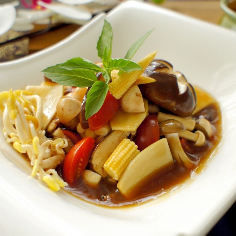 冷凍-嘉年華免運組【漢典食品】塔香素鮮菇210g(全素)10入組 - 料理包/調理包 - 其他材質 白色