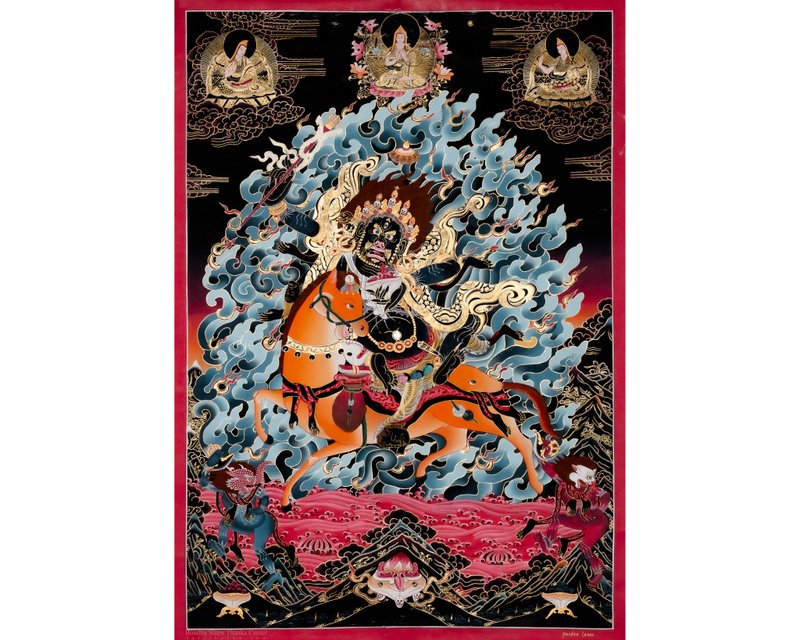 佛教吉祥天母唐卡畫 - 壁貼/牆壁裝飾 - 其他材質 多色