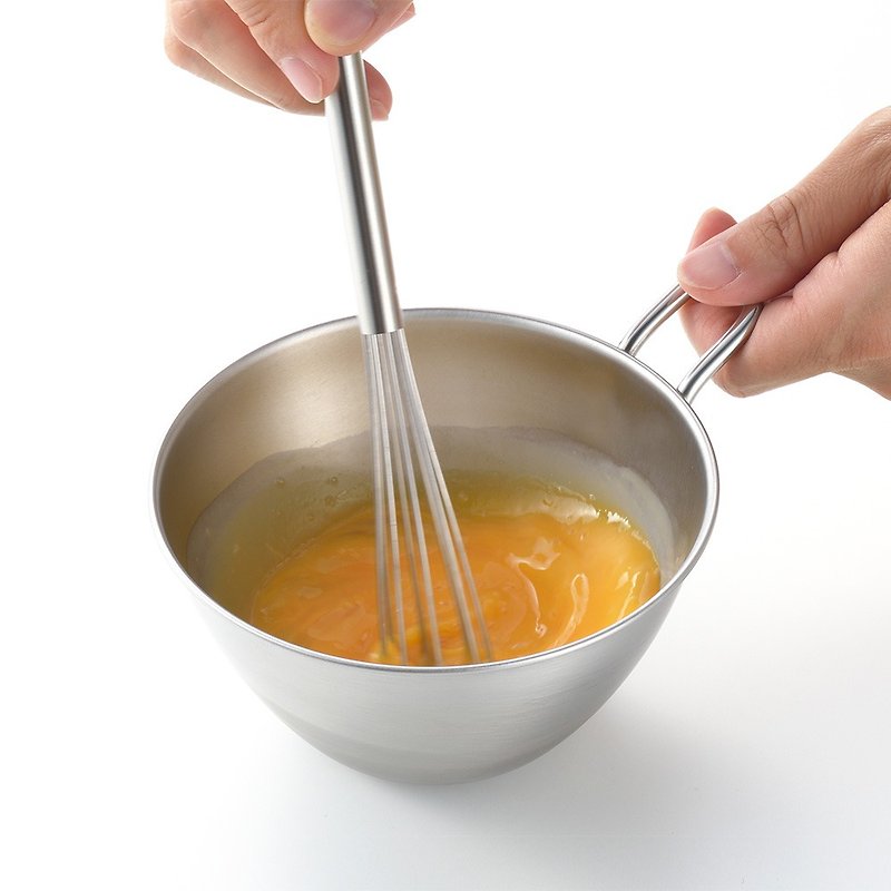 【YOSHIKAWA】Japan AND Stainless Steel Multi-function Bowl (With Handle) 500ml Made in Japan - แก้ว - สแตนเลส สีเงิน