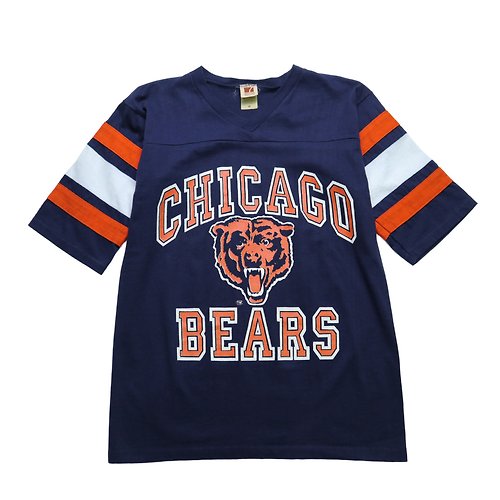 富士鳥古著屋 80s 美國製 芝加哥熊 美式足球隊上衣