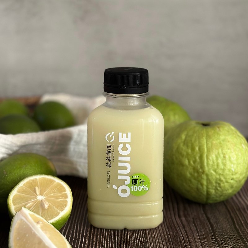 OJUICE Guava Lemon Pure Juice (6 pieces) - Fruit & Vegetable Juice - Fresh Ingredients Green