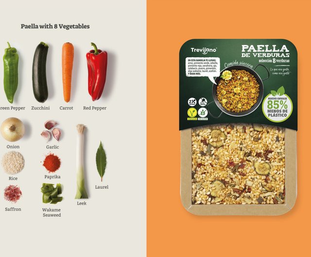 8 Vegetables Paella (2-3 servings) - with saffron powder - Shop