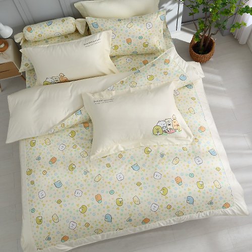 家適居家寢飾生活館 角落小夥伴-床包+枕套組-幸運草-兩色-台灣製造