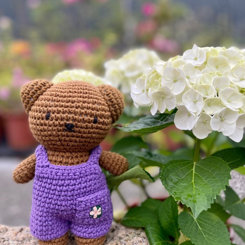 荷蘭 Just Dutch | Boris 編織娃娃和他的莫內睡蓮吊帶褲 - 公仔/玩偶 - 棉．麻 