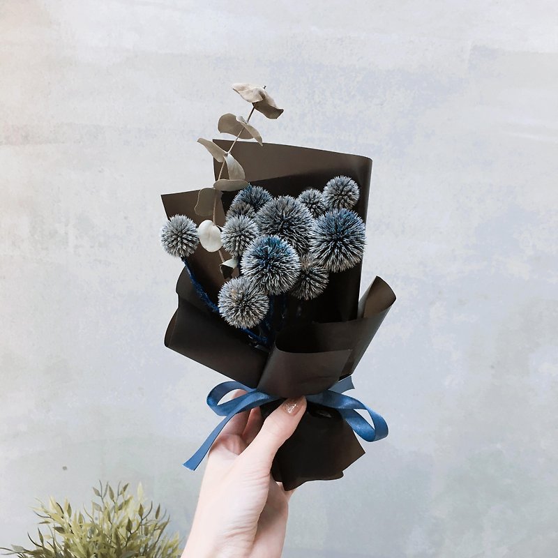 Mini Dry Bouquet [Tibetan Castle Windproof] - Dry Flower / Birthday Gift / Valentine's Day Flower Ceremony - ช่อดอกไม้แห้ง - พืช/ดอกไม้ สีน้ำเงิน