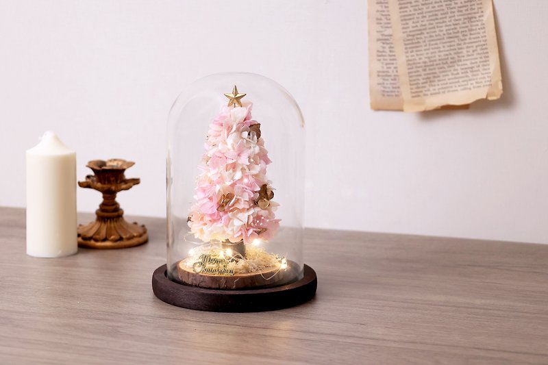 あじさいのクリスマスツリー - ドライフラワー・ブーケ - 寄せ植え・花 ピンク