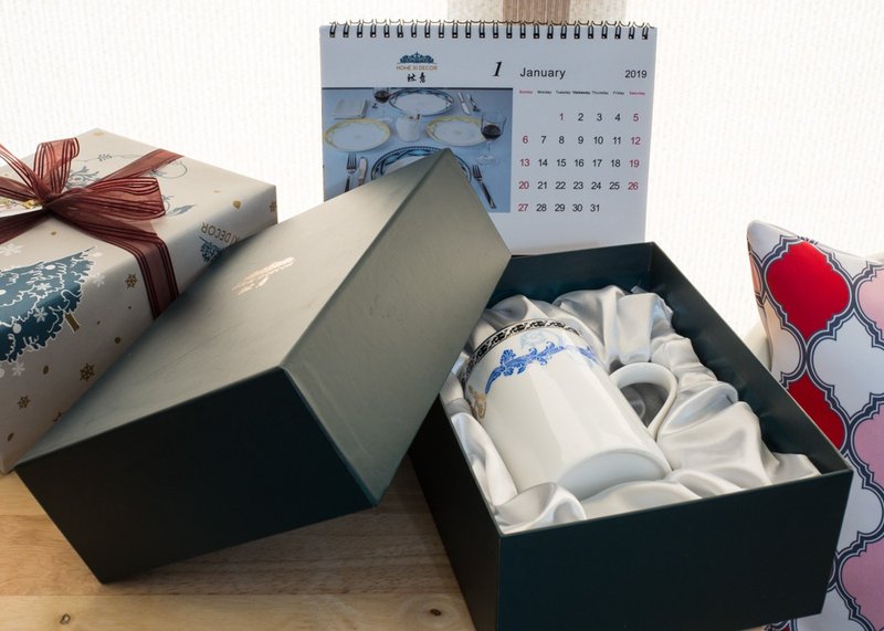 Abundant Season Bone China Mug Gift Set - แก้วมัค/แก้วกาแฟ - เครื่องลายคราม หลากหลายสี