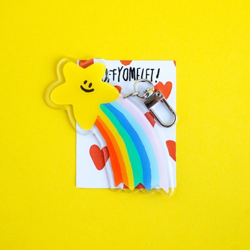 Fluffy Omelet Fluffy Omelet - Keychain / Pin / Phone Grip - HUGE STARDUST