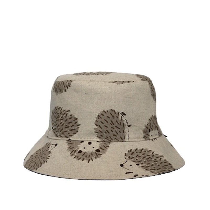 Retro double-sided hat hedgehog - Hats & Caps - Cotton & Hemp Khaki