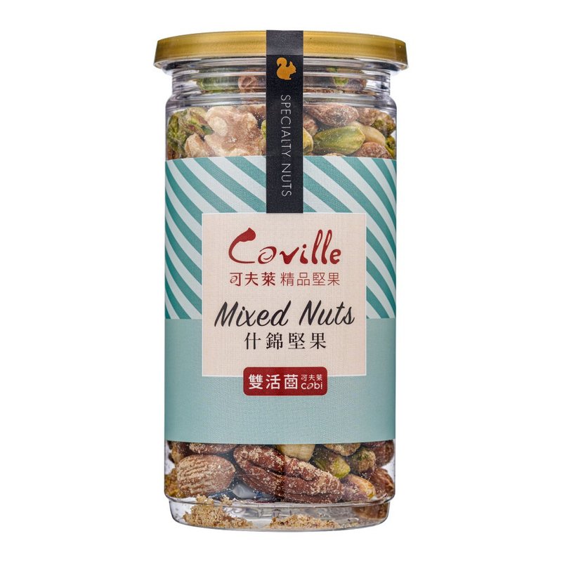 [Kovlai Boutique Nuts] Assorted Nuts with Double Live Bacteria 200g/Can - ถั่ว - อาหารสด สีนำ้ตาล