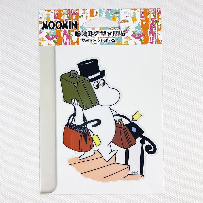 Moomin Authorization-Modeling Switch Sticker - Stickers - Paper Brown