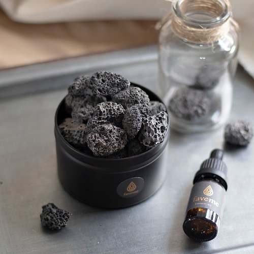 樂意Loidesign 【公式】 天然礦石擴香禮盒 黑火山石