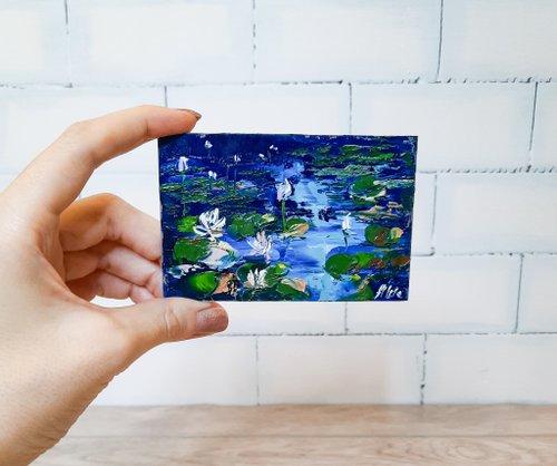 油絵　 専用　睡蓮　抽象画 油絵 専用 睡蓮 抽象画
