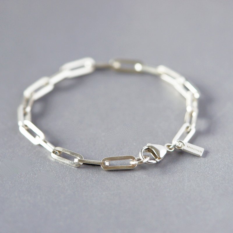 Thick feel | 925 sterling silver chain thick bracelet | Good texture - Bracelets - Sterling Silver Silver