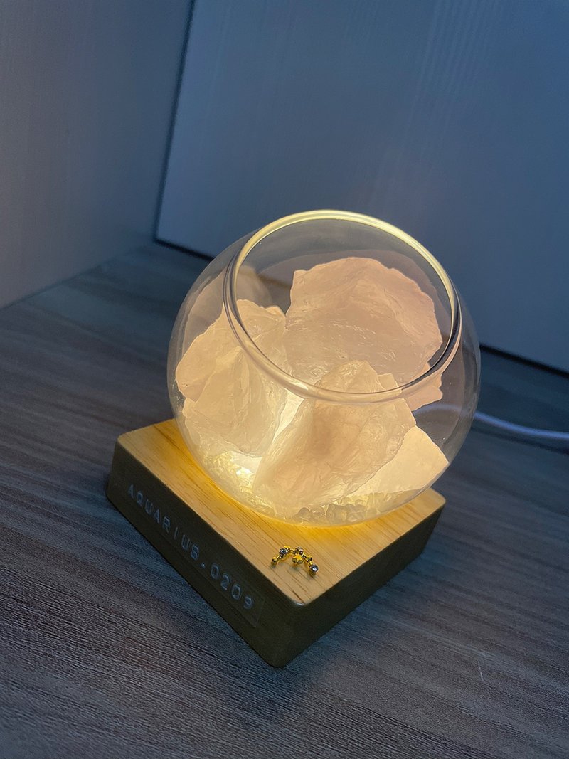 訂製 | 客製化作品 | 星座系列粉晶小桃燈 | 水晶 | 居家燈飾 - 擺飾/家飾品 - 水晶 粉紅色
