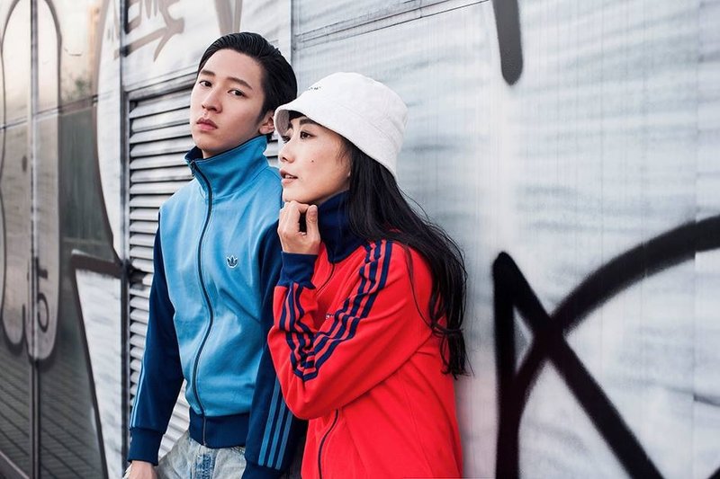 Vintage adidas 美式運動外套 - 男夾克/外套 - 棉．麻 紅色
