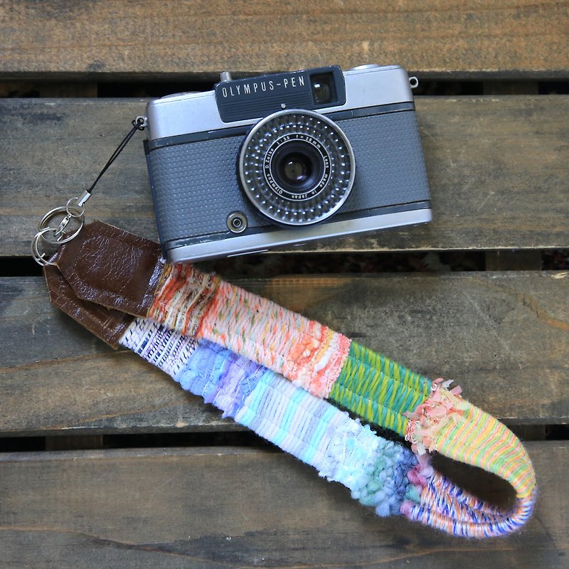 Yarn hand strap # 5 - Camera Straps & Stands - Cotton & Hemp Multicolor