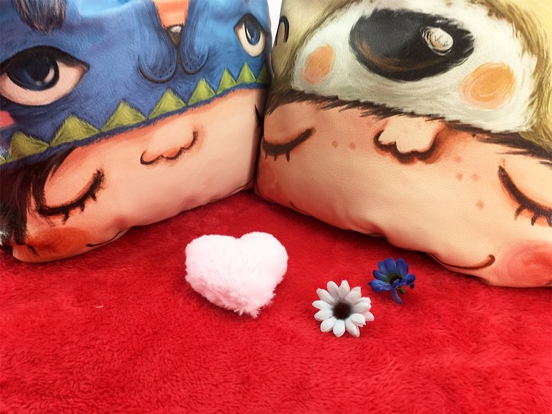 Stephy limited blessing bag / couple pillow / sweet and lovely gift S-SET047 - Pillows & Cushions - Polyester 