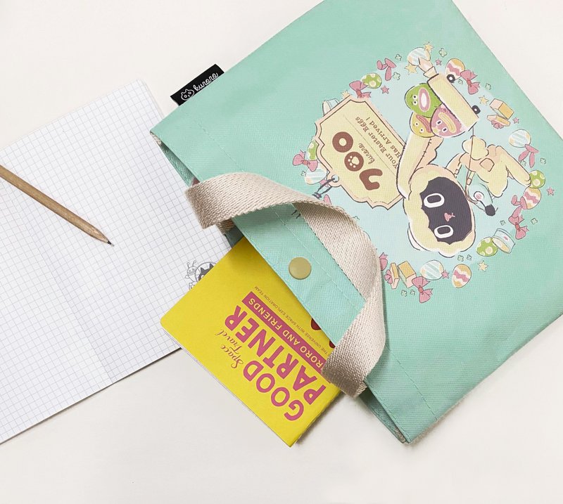 Sunny Bag x Kuroro托特包-兔兔送貨員款 - 手提包/手提袋 - 其他材質 綠色