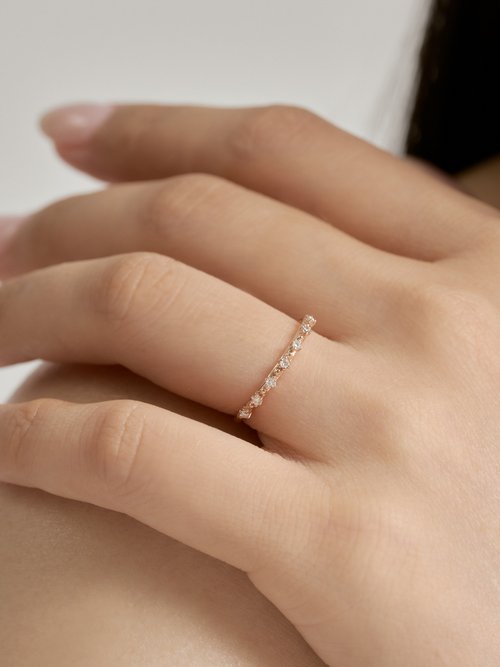 CHUREÈ JEWELRY | ETHEREAL星塵戒指 | 18K金 鑽石輕珠寶
