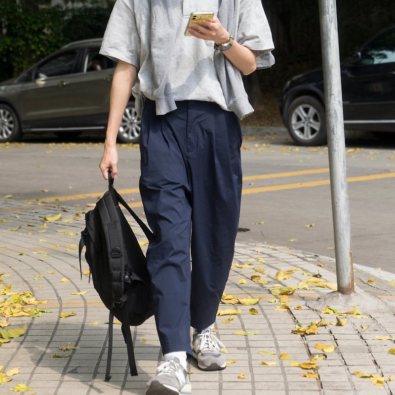 PANTS夏の日本のカジュアルパンツワイルドスタイルテーパードルーズデザイン9ポイントパンツ超快適な生地 - パンツ メンズ - コットン・麻 多色