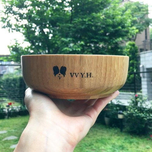 VV Pet 客製化寵物紀念品 VV Y.H. 竹碗-可客製化