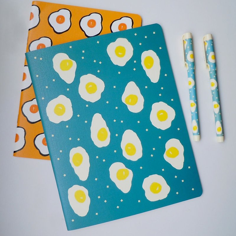 7321 Magic Series BBH Horizontal Line Notebook L-Poached Egg, 73D73396 - สมุดบันทึก/สมุดปฏิทิน - กระดาษ สีน้ำเงิน