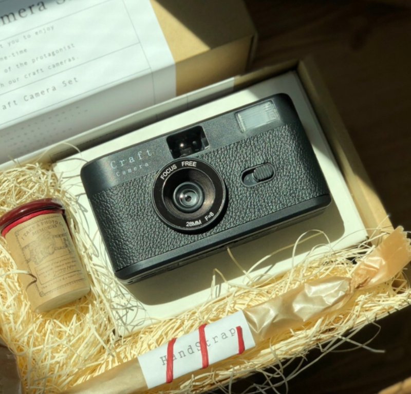 Film Camera/BK 01【Black・Craft Camera Set】 - กล้อง - พลาสติก สีดำ