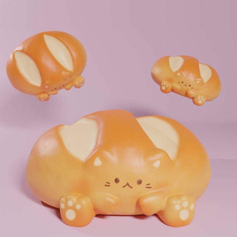 French bread - Stuffed Dolls & Figurines - Resin Orange