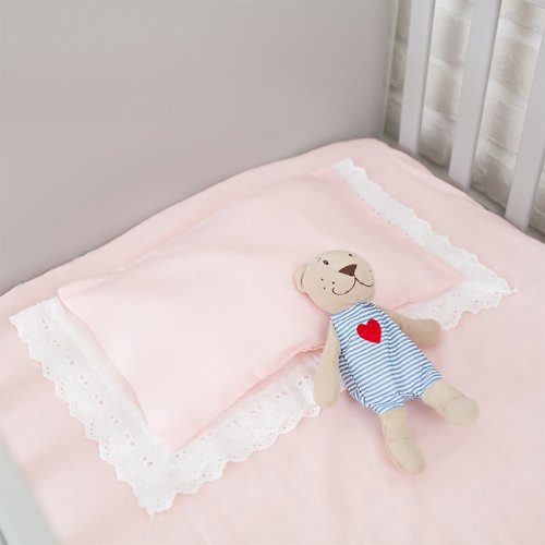 MARURU 日本手作 • 六層紗 嬰兒粉 床單/枕套-分售