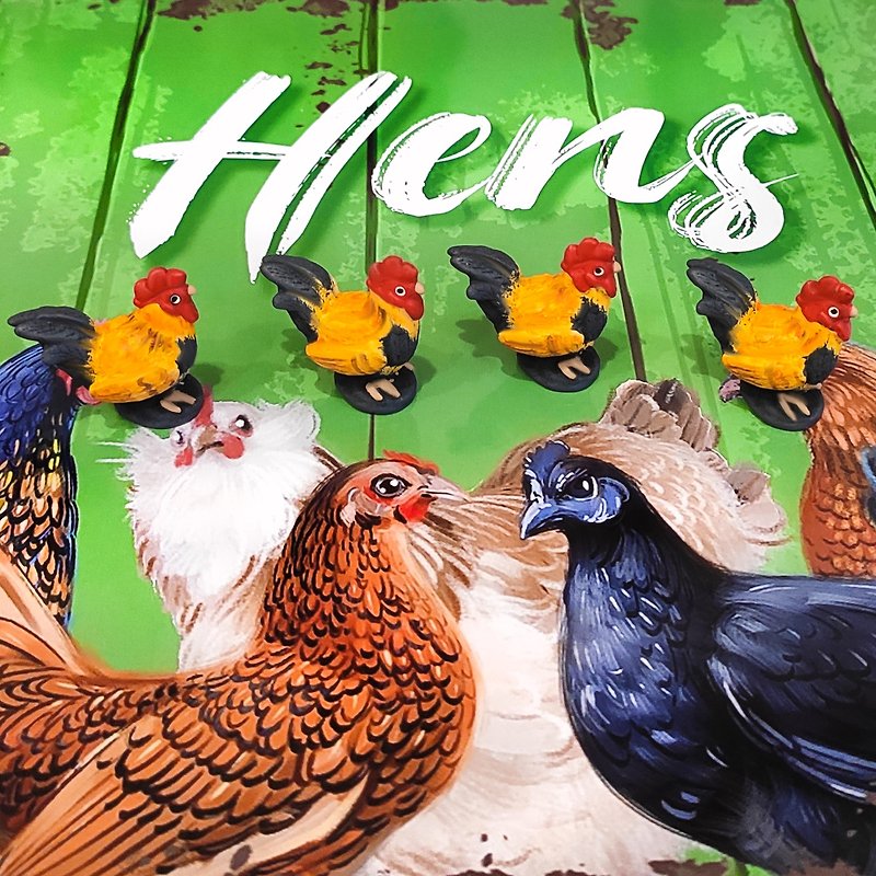 Deluxe Cocks Tokens compatible with  Hens board game - Board Games & Toys - Other Materials 