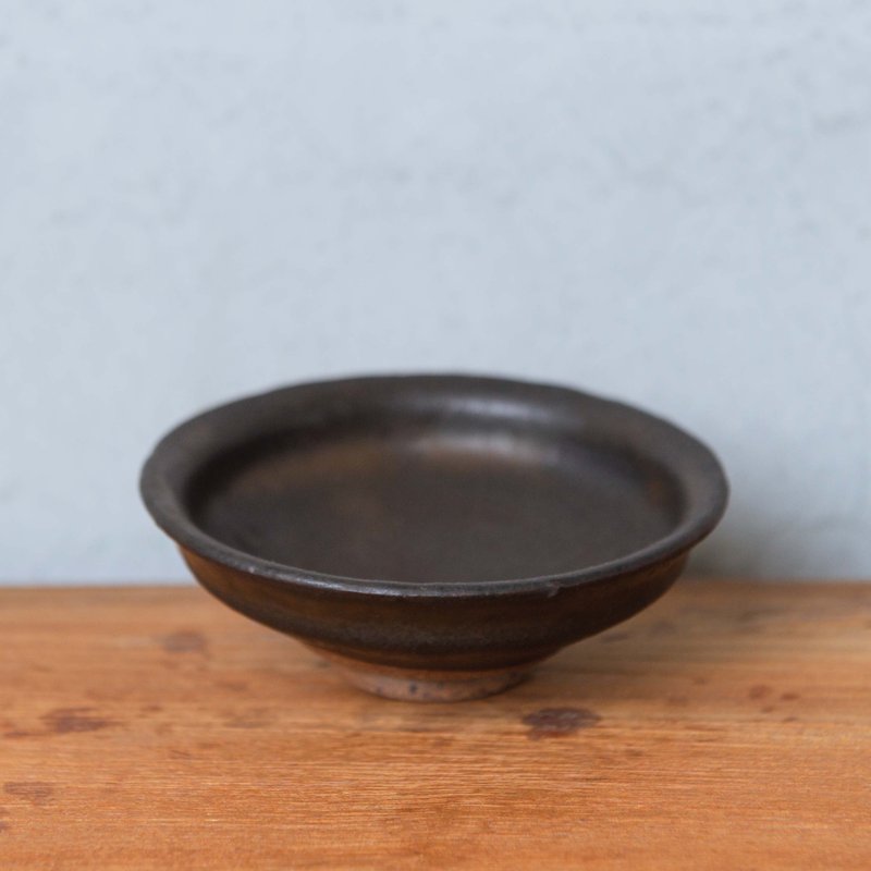 Cai Wanxiang-Black Small Pan (AJ-089) - Other - Pottery Black