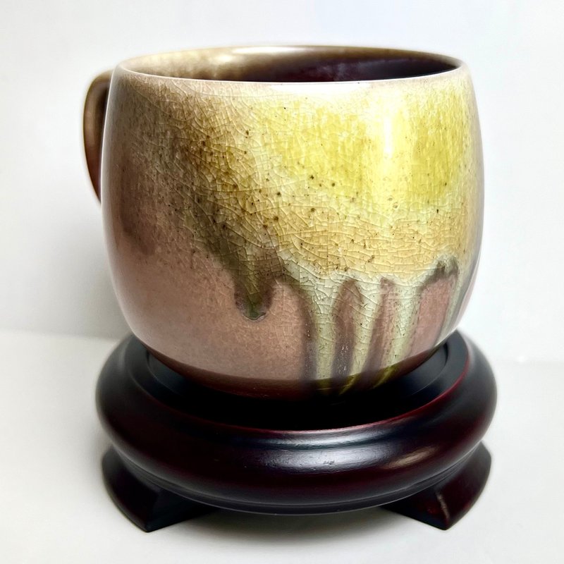 Colorful Wood Fired 6 Days Series Coffee Cup Green 19 This style is not available for selection - Mugs - Pottery 