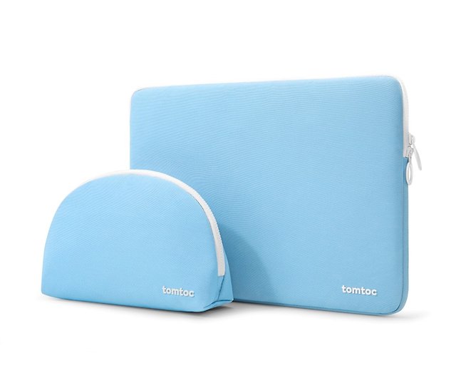 Tomtoc Duo 13 Inch Laptop Sleeve and Pouch - Blue