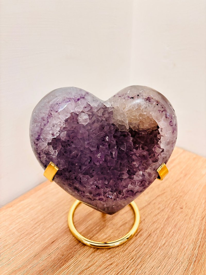 [Natural raw mineral - Love Amethyst] Wisdom, wealth, healing and luck crystal ornaments - ของวางตกแต่ง - เครื่องเพชรพลอย สีม่วง