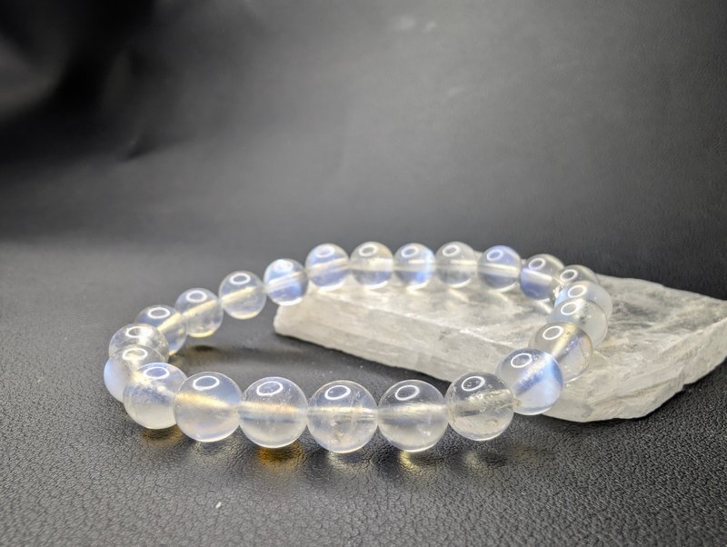 藍月光石 Moonstone 手串 手鍊 天然水晶 8mm 水晶 - 手鍊/手環 - 水晶 