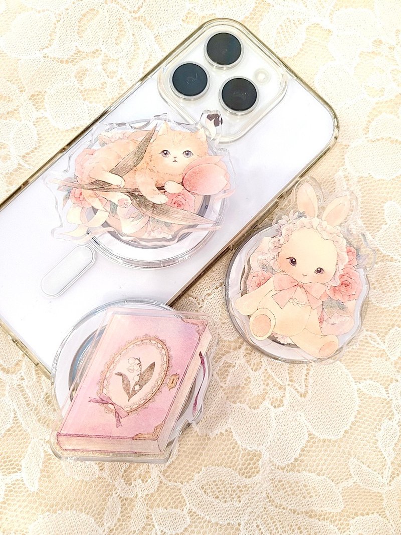 Antique fairytale magnetic phone grip (3 types) - 手機/平板支架 - 壓克力 