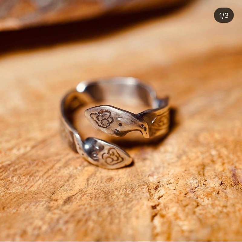 [Spring Equinox Xinshao Ruyi] s925 hand-carved classically decorated twisted Silver - General Rings - Sterling Silver Silver