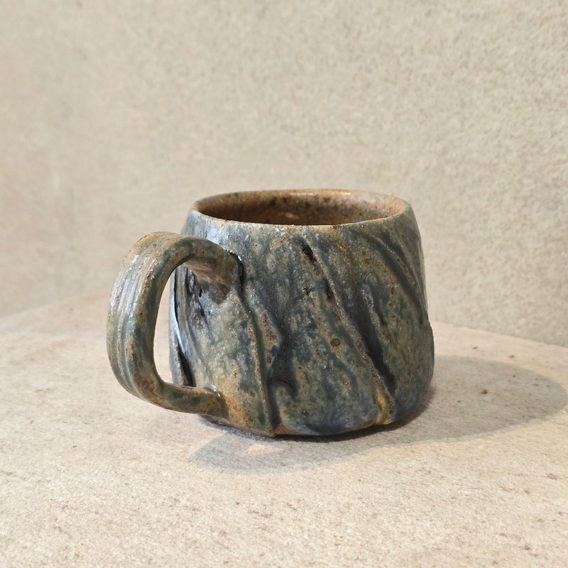 草木灰釉馬克杯 / 咖啡杯 - 咖啡杯/馬克杯 - 陶 黃色