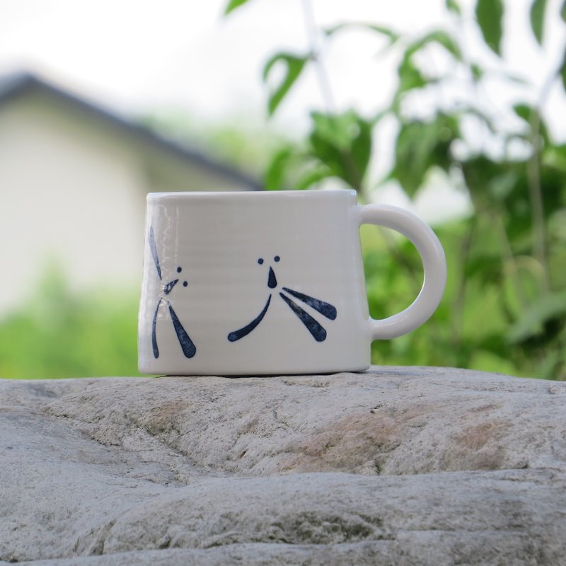 排他的な注文（starhua111） -  [生まれていない] [祝福]小さなカップ、亀山の箸ホルダー、同窓会のひよこ茶カップ - マグカップ - 磁器 ホワイト
