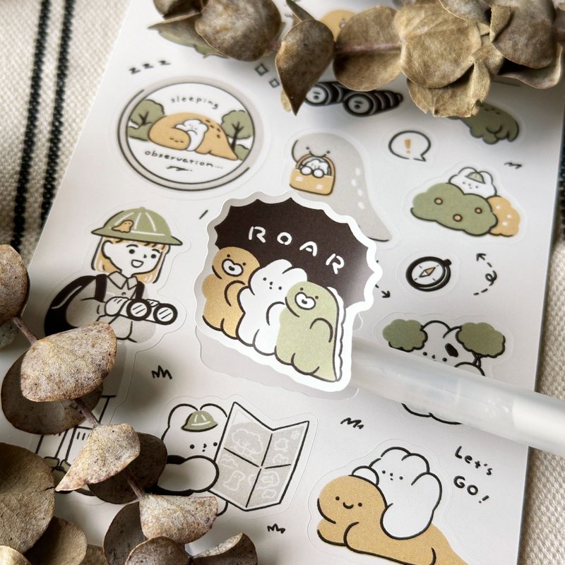 Themed die stickers - สติกเกอร์ - กระดาษ ขาว