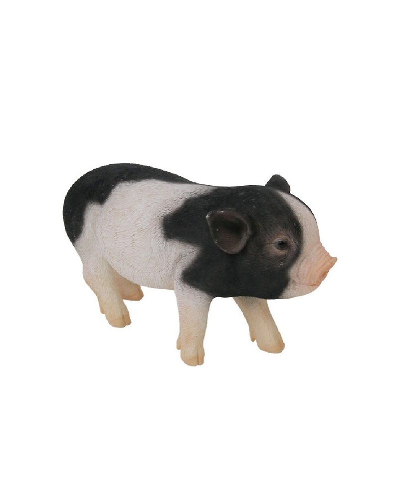 Japan Magnets realistic animal series cute musk pig shape piggy bank - กระปุกออมสิน - เรซิน สีดำ