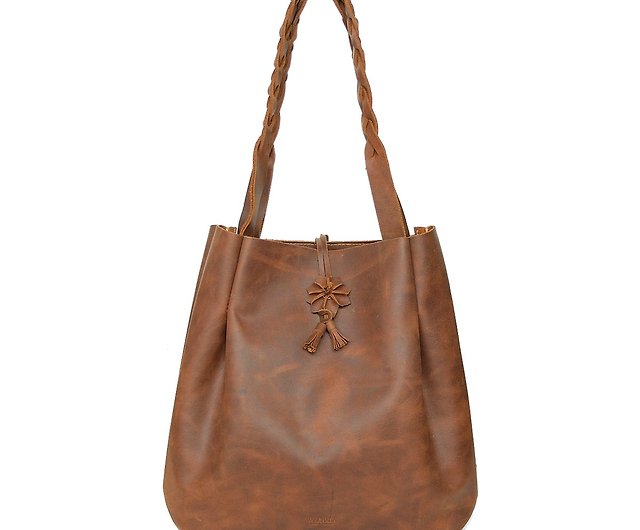 Concept leather handbag