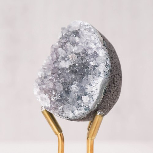 宇宙礦飾 UCHUU Crystal 小型白水晶蛋 // 淨化 平靜 // 水晶蛋 水晶擺飾 贈底座