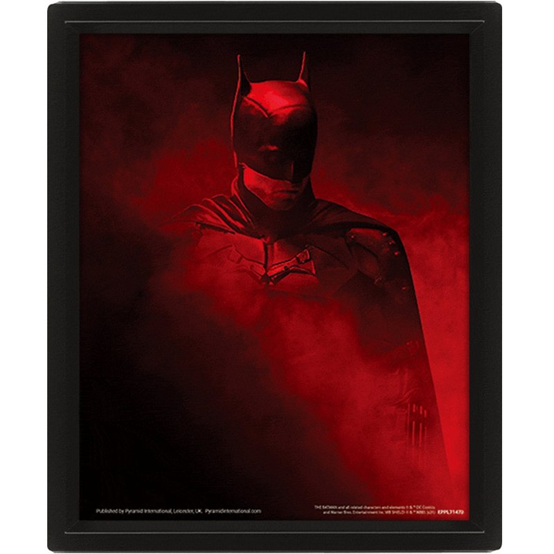 【DC】蝙蝠俠THE BATMAN 3D海報含框 (VENGENCE ) - 海報/掛畫/掛布 - 其他材質 紅色