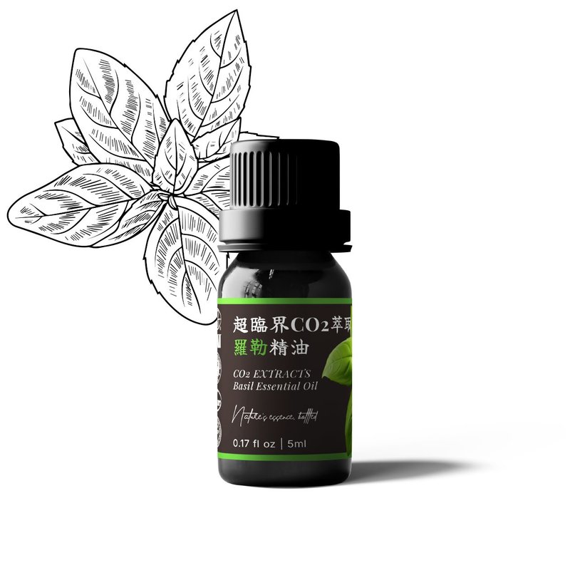 【卡佛香】超臨界CO2萃取羅勒精油 - 香氛/精油/擴香 - 玻璃 黑色