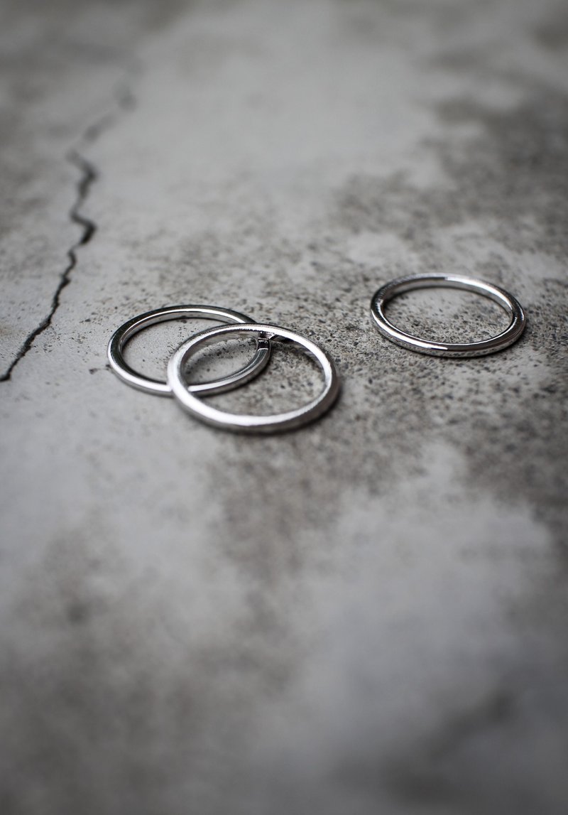 Fyntage 極簡圓線戒/尾戒/指節戒指 - Midi Ring / Knuckle Ring 簡約獨特, 情人節,母親節, 生日禮物, 閨蜜 - 戒指 - 其他金屬 銀色