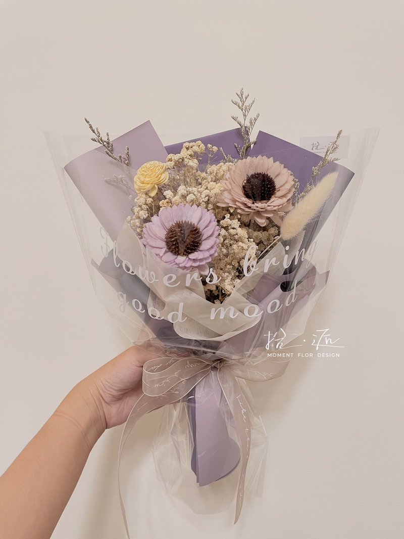 【Flower Story】Purple Melody Diffusing Flowers Dried Flowers Graduation Bouquet Valentine's Day Bouquet - Dried Flowers & Bouquets - Plants & Flowers Purple