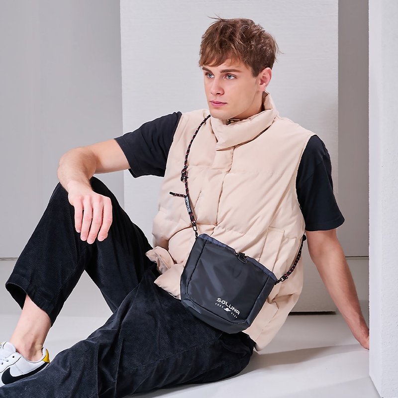 Silent Mattress Series Sling Drawstring Bag - Messenger Bags & Sling Bags - Polyester 