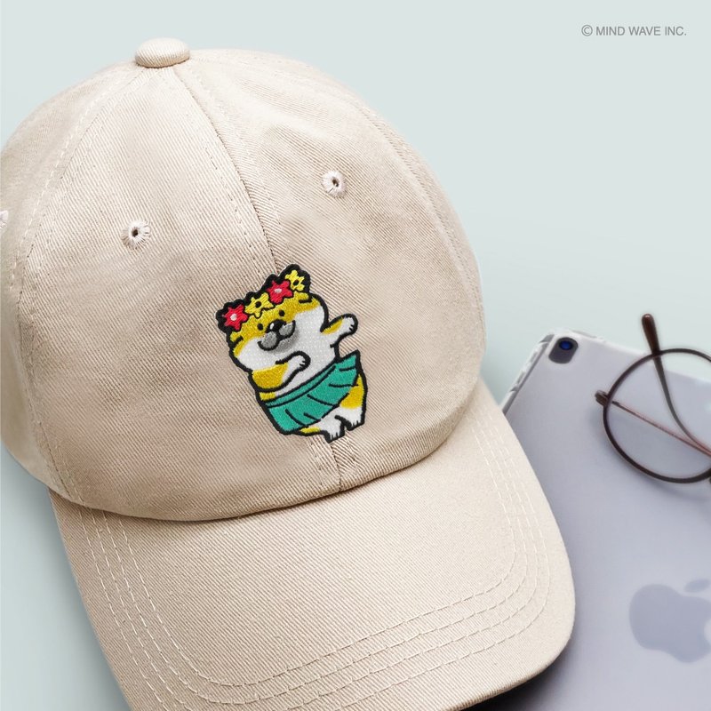 JzFun / 微笑柴犬 刺繡裝飾貼(夏威夷) - 其他 - 繡線 多色